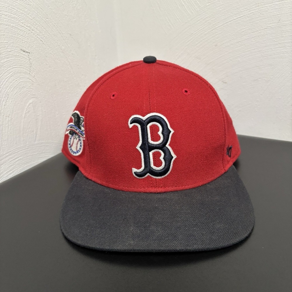 Boston‎ Red Sox Snap Back Red Blue MLB '47 Baseball Logo American League Mens